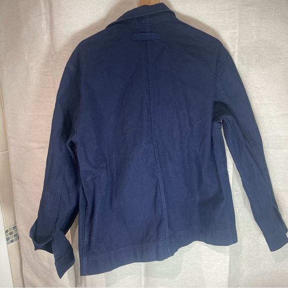 Everlane Men's navy Blue cotton Jacket - Picture 6 of 6